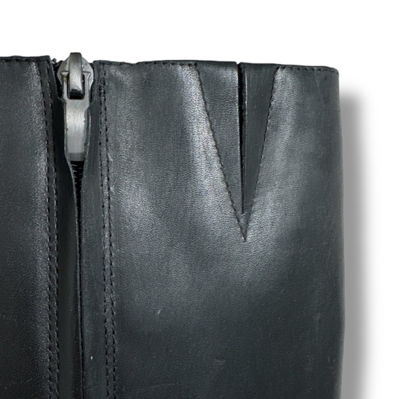 Nine West OTTON Black Leather Knee High Boots Women's Size 9M Block Heel NIB - Picture 5 of 13